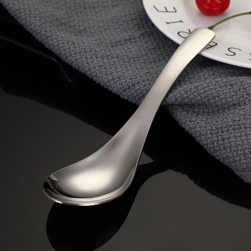 Picture 7: High Quality 5pcs 304 Stainless Steel Spoons Dinner Spoon Spoons Thickened Coffee Spoon Dessert Spoon Kitchen Tableware Set