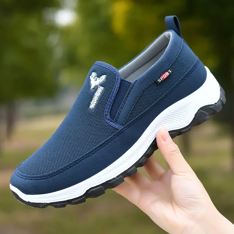 Men's Casual Shoes Non-slip Soft Sole Comfortable Men's Shoes Men's Breathable Deodorant Sports Shoes Non-slip Driving Work Shoe