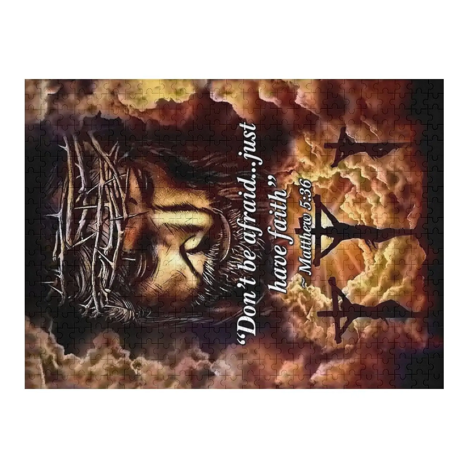 

Dont be Afraid, Just have Faith Matthew Jigsaw Puzzle Name Wooden Toy Custom Gift Custom Gifts Puzzle