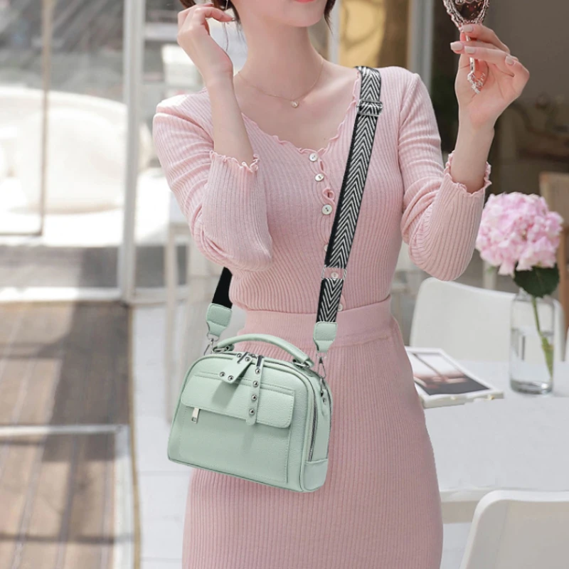 

Классическая женская сумка в стиле ретро, модная универсальная сумка на плечо, большая вместительная повседневная сумка через плечо, маленькая квадратная сумка для путешествий