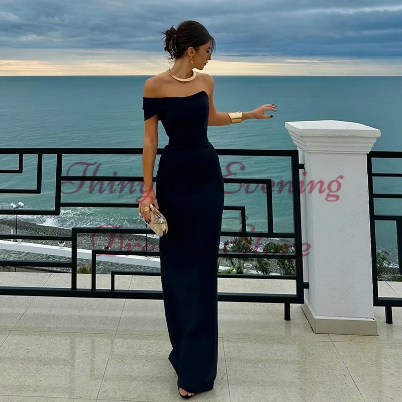 Thinyfull Black 2024 Sexy Mermaid Prom Dresses Women Floor Length Evening Dress Formal Night Cocktail Party Prom Gown Customized