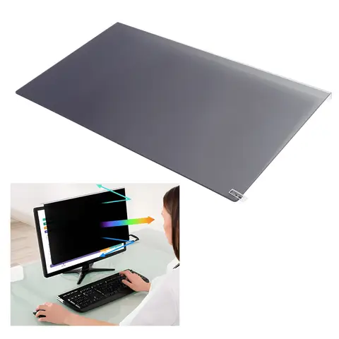 Filtre d'écran d'ordinateur 24 pouces, bouclier de lumière bleue, protection d'écran à blocage UV pour moniteur large 23 pouces 23,6 pouces 23,8 pouces 24 pouces 16:9