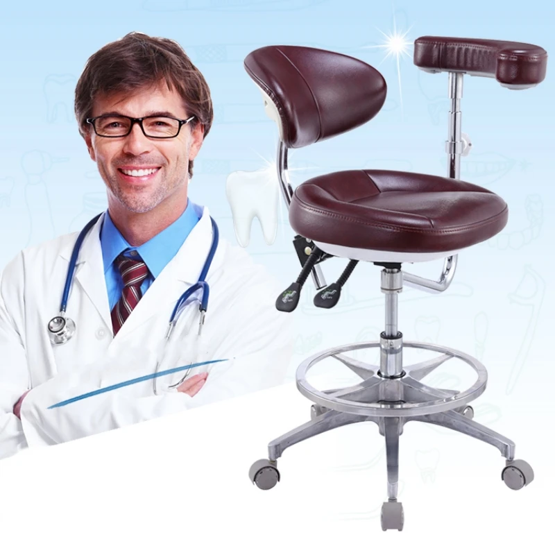 Dentist Chair High-end Doctor Seat Chair Oral Dental Lifting Swivel Chair Hospital Nurse Armchair