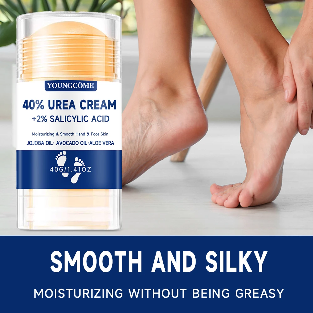 40% Urea Foot Cream +2% Salicylic Acid Moisturizing & Exfoliating, Cracked Heel Repair, Deep Hydration for Dry Feet Long protect