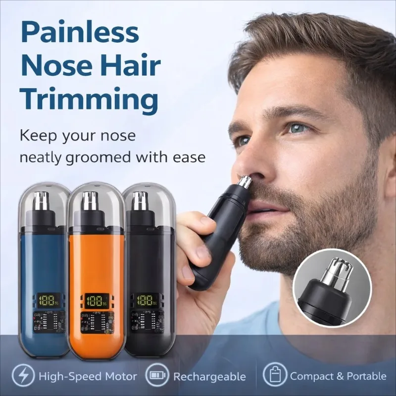 

USB Charging Electric Nose and Ear Hair Trimmer for Men Portable Mini Hair Clipper Compact Design Quick Charge