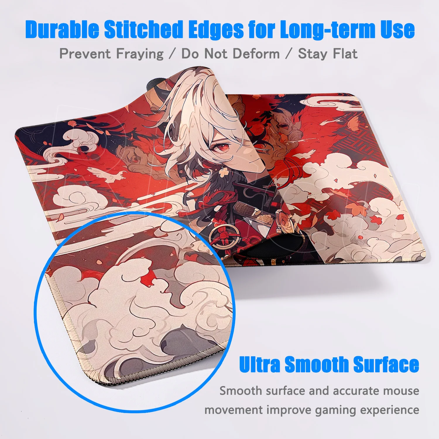 HD Print Genshin Impact Kaedehara Kazuha Mouse Pad Gaming Mousepad Laptop Keyboard Mat Large Desk Pad PC Game Computer Accessory