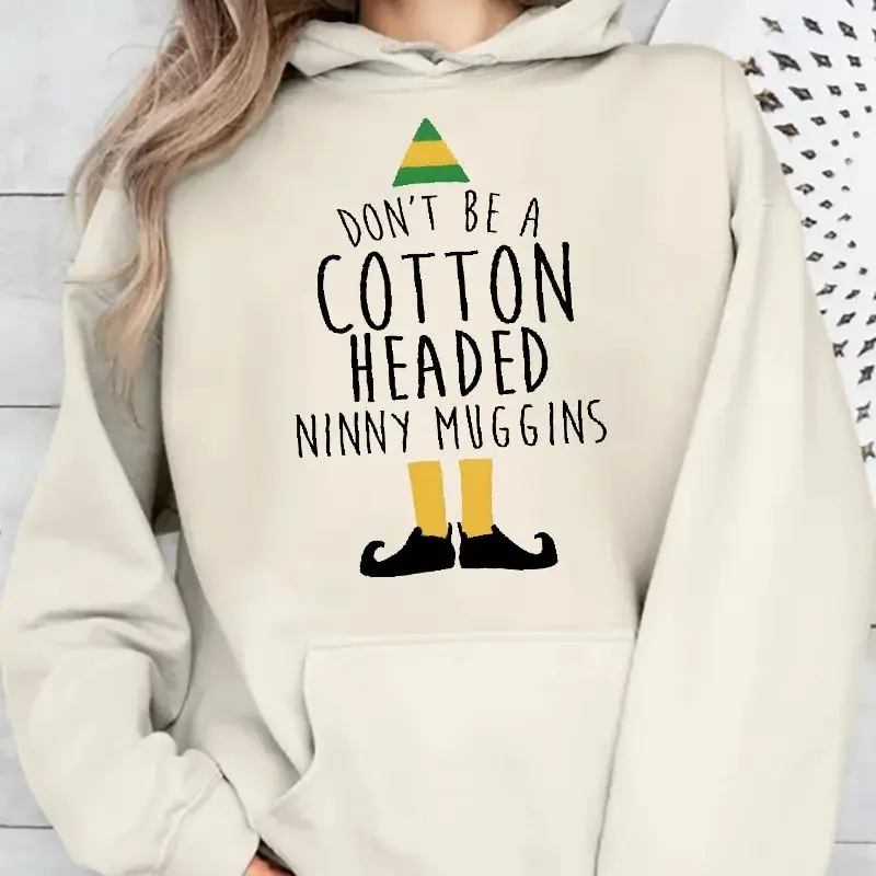 

Unisex Sweatshirt Long Sleeves Casual Hoodies Stylish Pullover Daily Wear Multiple Colors Don't Be A Cotton Headed Ninny Muggins
