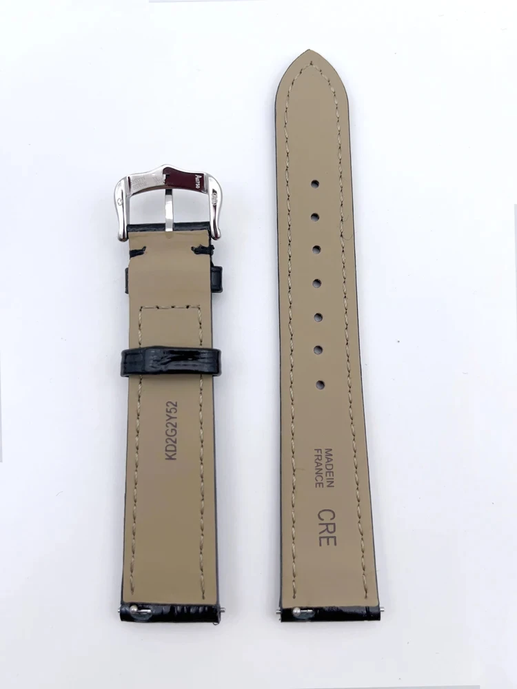 Genuine Leather Watch Strap, Soft Breathable Cowhide, Fits Cartier Bands Tank/Solo/Santos, 14mm-24mm