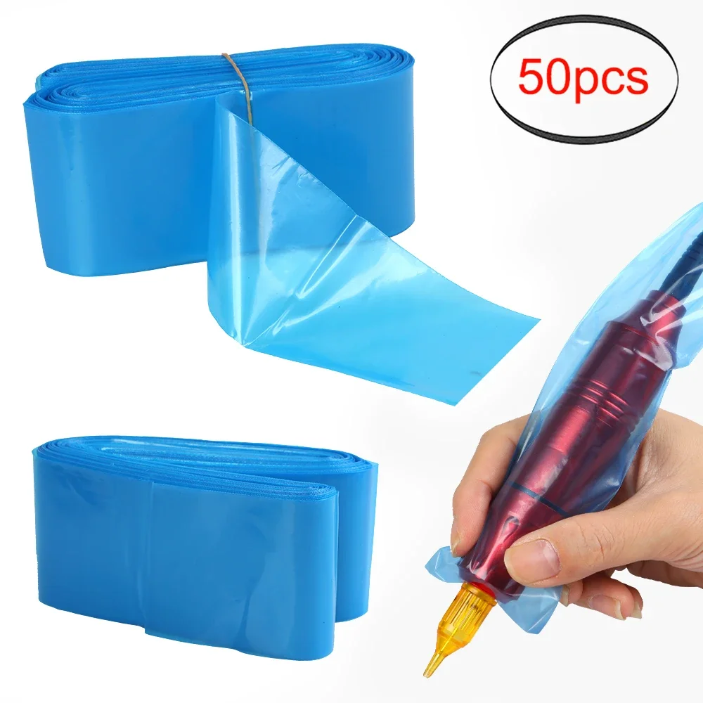 Einweg Tattoo Stift Taschen Abdeckung 100 stücke Kunststoff Patrone PMU Tattoo Maschine Clip Cord Ärmeln Tattoo Haken Kabel Abdeckungen Liefert – Detail 1