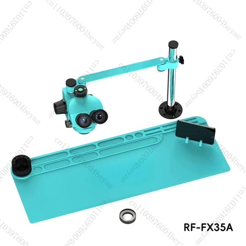 RF4 trinocular microscope 7-50 times high definition eyepiece long swing arm bracket with thickened wear-resistant heating