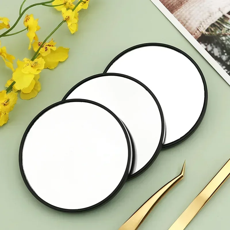 8.8cm Magnifying Makeup Mirror 5X 10X 15X Adjustable – Suction Cup Shower Glass Beauty Mirror for Women's Vanity & Bathroom Use