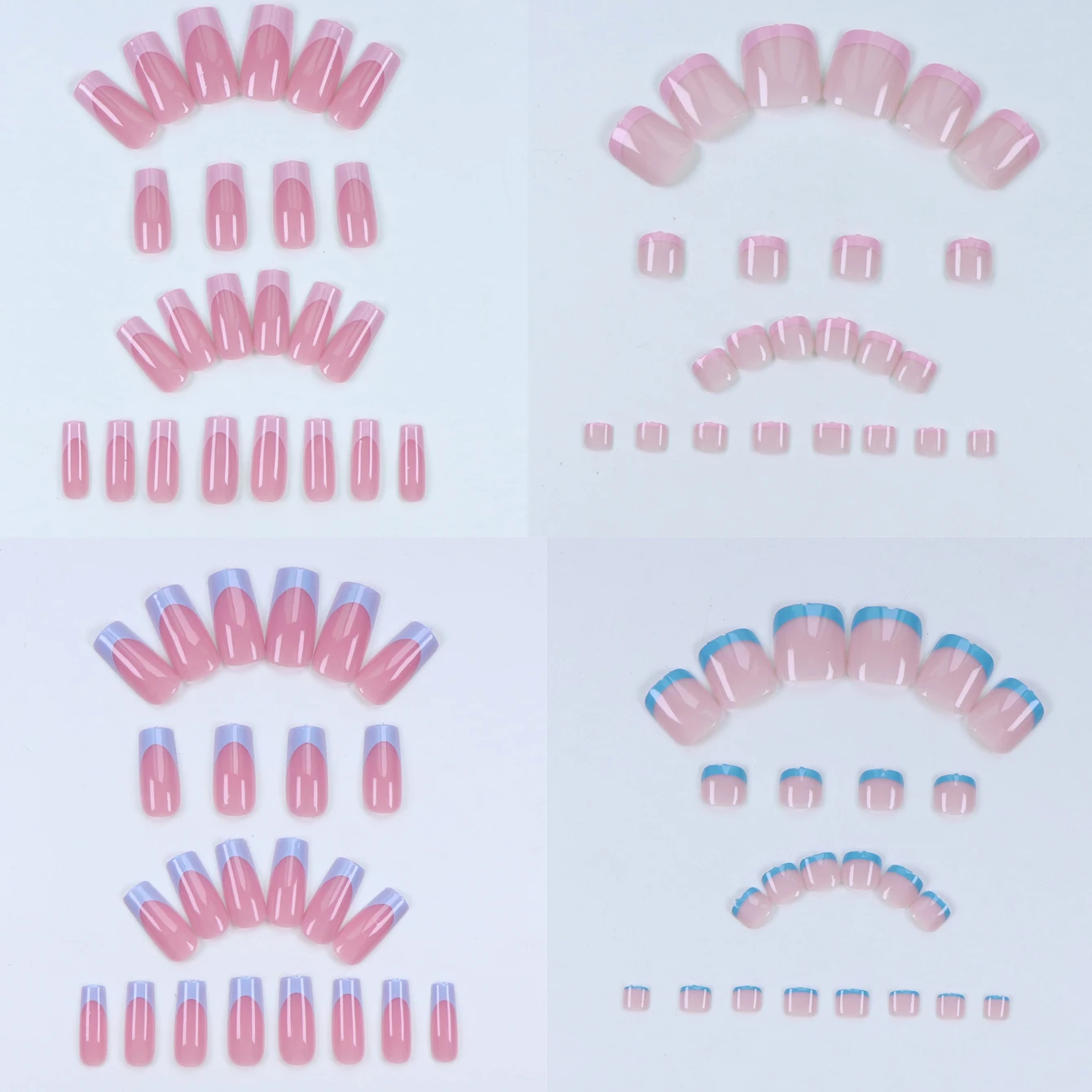 288PCS-Hand en voedsel ballerina nepnagels - Zijn verschillende stijl nepnagels laten uw vingers lang en stijlvol uitzien