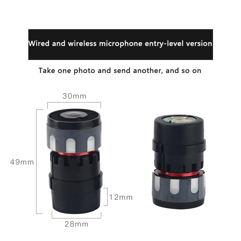 Unidirectional High Fidelity Dynamic Wired Microphone Cartridge DIY Accessories Microphone Head Core for Audio Enthusiasts