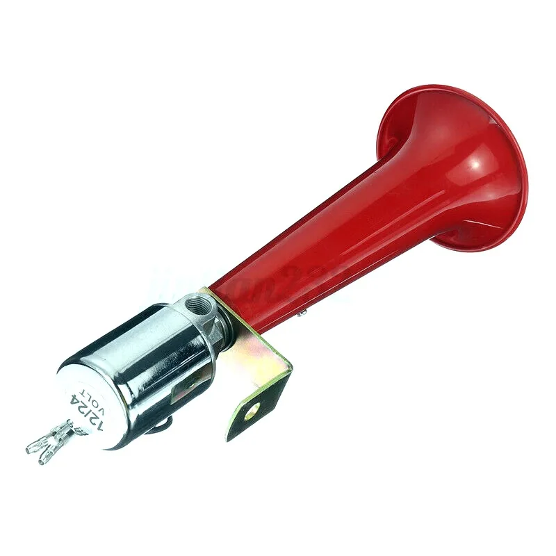 Electroplating/Red New Car Truck Truck Single Tube Air Horn Horn 12V 24V 180db Bird Call Air Horn