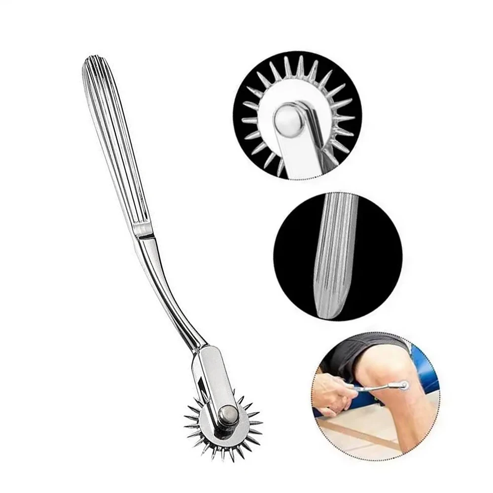 Wartenberg Pinwheel Nerventester Medizinisches Diagnostikwerkzeug Pin-Wheel Rollrad Massage-Roller Stick Knie-Entspannungswerkzeug D3