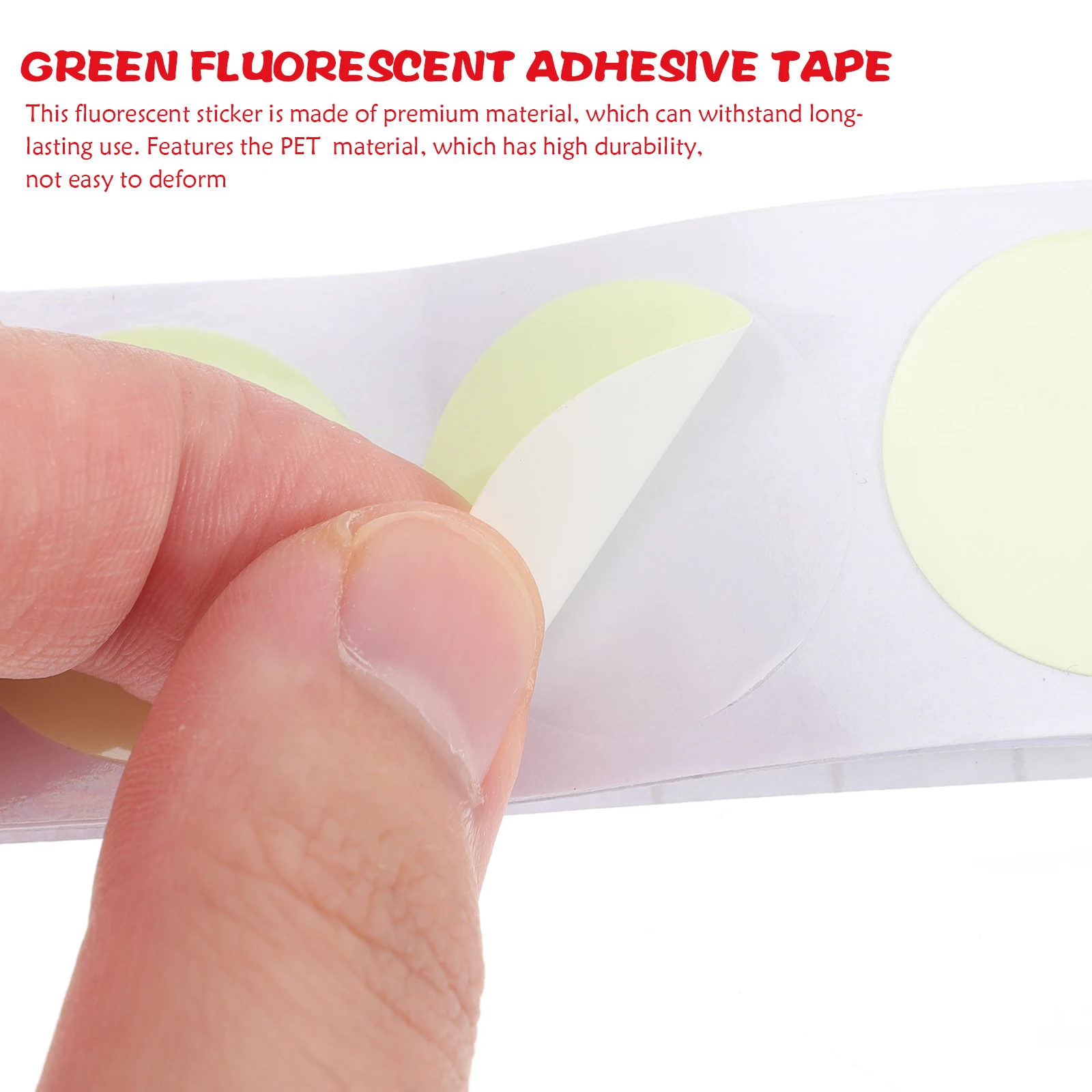 100pcs Self Luminous Tape Bright Fluorescent Glow Sticker Uv Blacklight Decal For Party Construction Marking