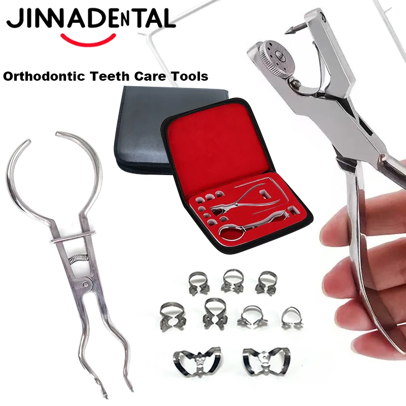 

1 set Dental Orthodontic Dam Perforator Kits Teeth Care Tools Dentistry Dam Hole Puncher Pliers for Dentists Lab Instruments