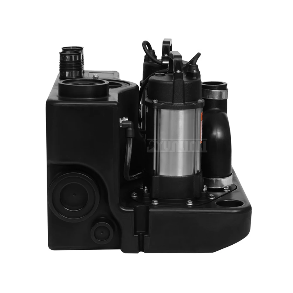 Home Kitchen Shower Lift Pump,Villa Basement Sewage Ejector,  Booster Pump Self-Priming Pump