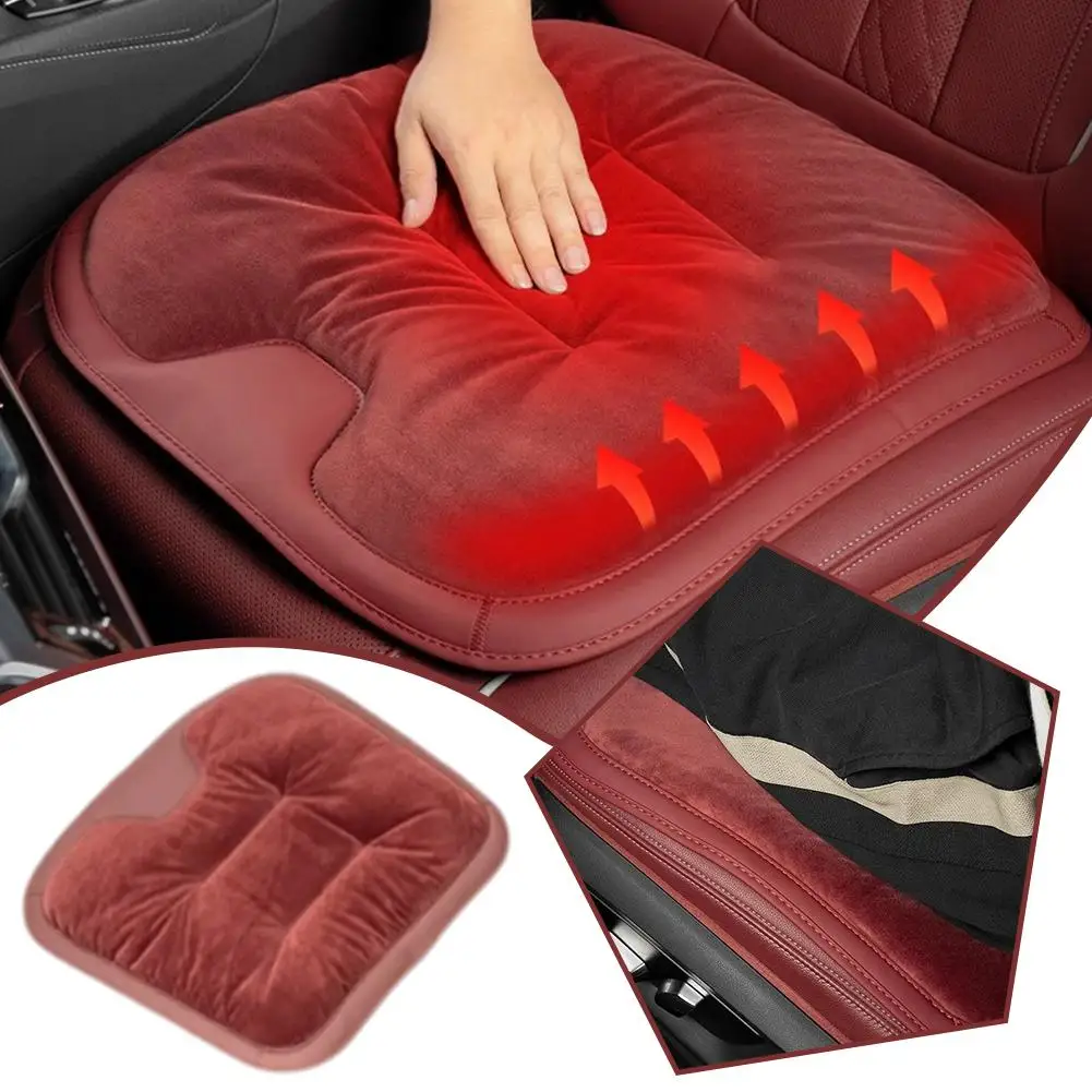 Flannel universal model three-piece car cushion winter velvet car front and rear car seat cushion thickening cushion