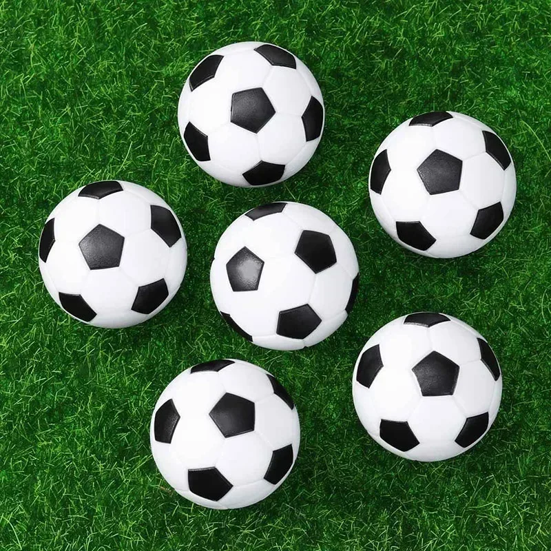 6pcs Table Balls 32mm 36mm Mini Foosball Kicker Spare Soccer Indoor Games Fussball Flexible Trained Relaxed Kids/Child Children