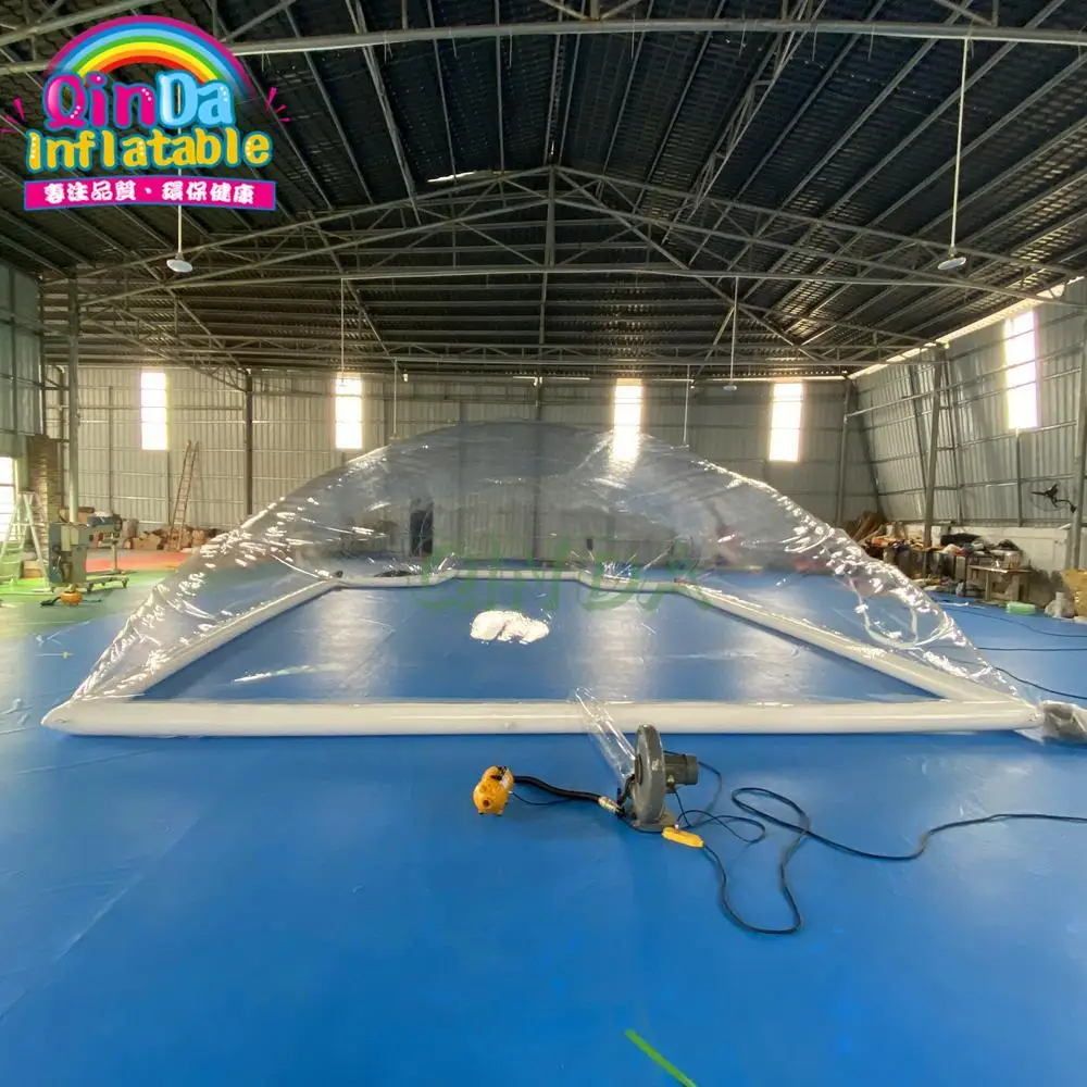 Inflatable Clear Large Dome Tent / Transparent Inflatable Swimming Pool Cover Bubble Tent For Sale