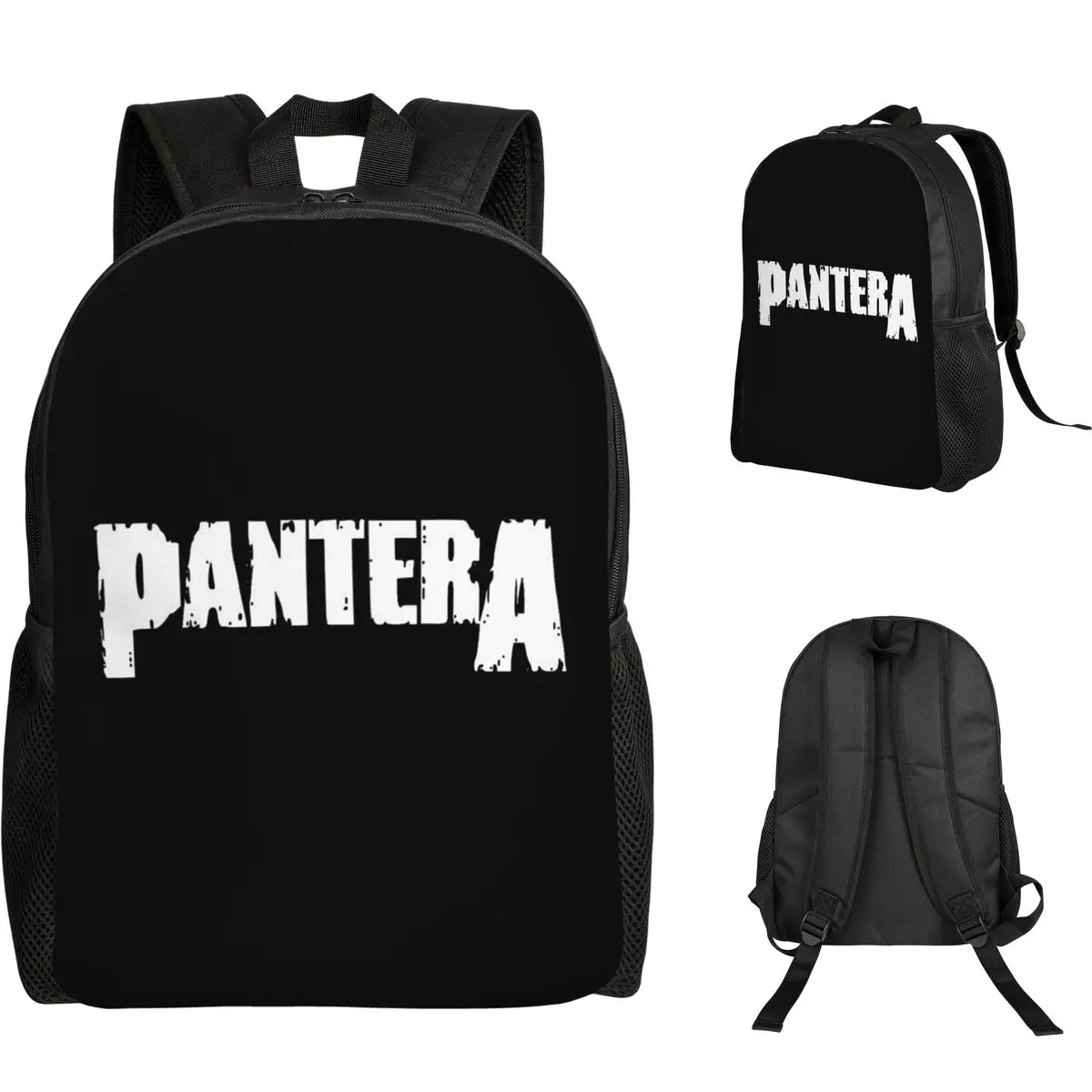 Pantera Heavy Metal Band Music Student Backpack School Bag Hiking Travel Daypack for Boys Girls Fashion Bookbag Shoulder Bags
