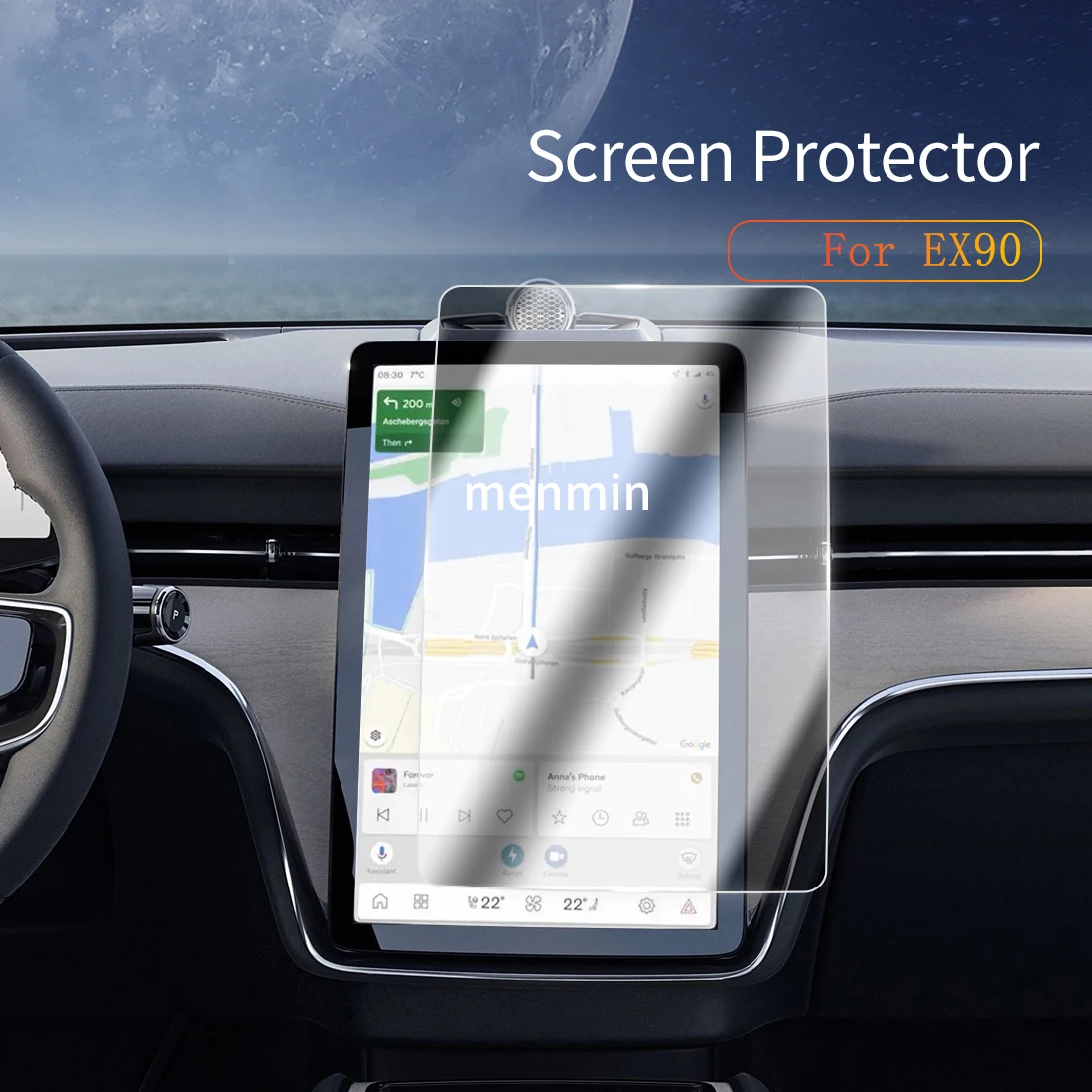 

Car Stickers Dash Carplay Mirror Screen Protector Display Tempered Glass Protective Film Vehicle For25 Volvo EX90