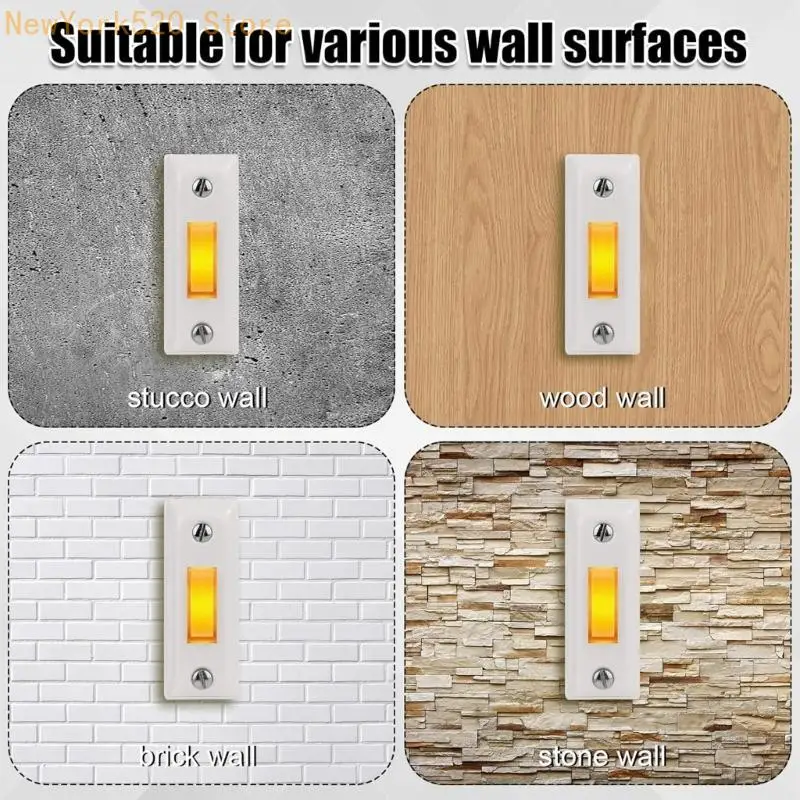 Weather Resistant Designs Door Chimes Button for Stucco Brick Wall N84C
