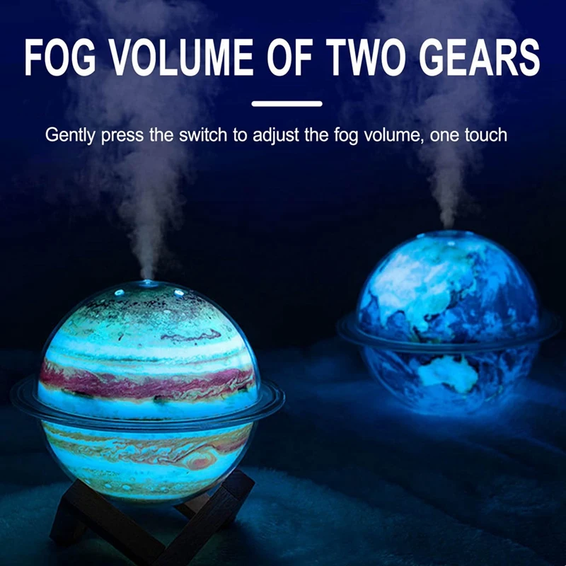 Humidifiers For Bedroom Cool Mist Humidifiers For Baby 151X151x120mm Planet Light Humidifiers