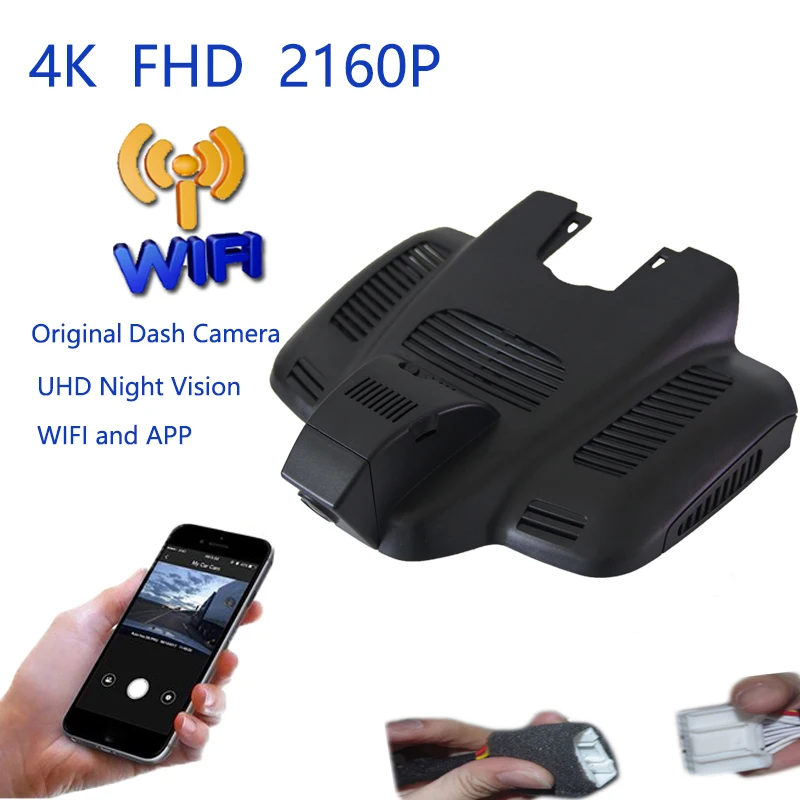 4K Plug And Play Car Video Recorder Wifi DVR Dash Camera For Mercedes Benz E200 E320 E300 E63S W213 2016-2020 GT50 CLS350 CLS300