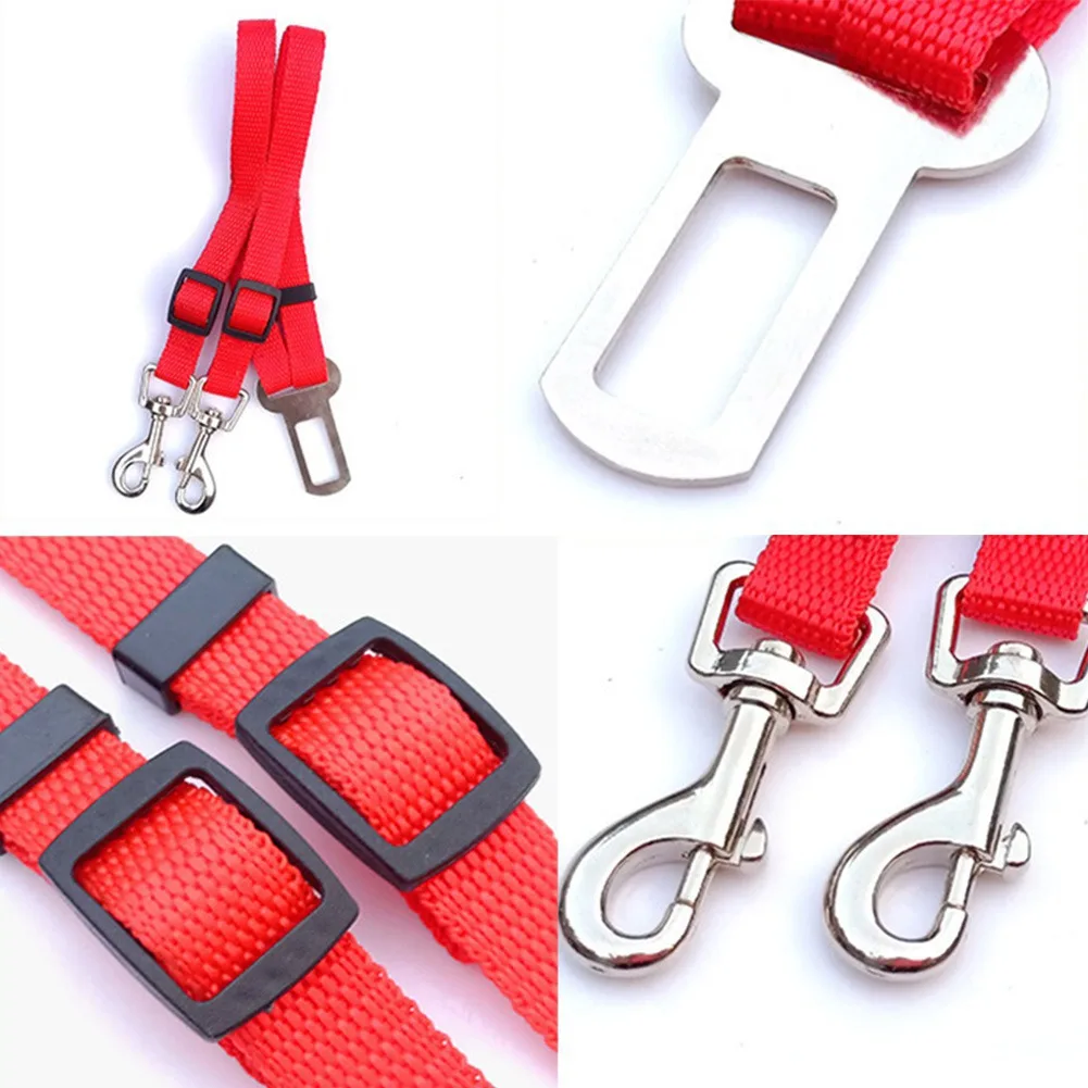 1pc Dog Car Seat Belt Car Dog Leash Lead Two Dogs Big Dog Puppy Car Seat Belt Adjustable Dog Leash Automotive Supplies