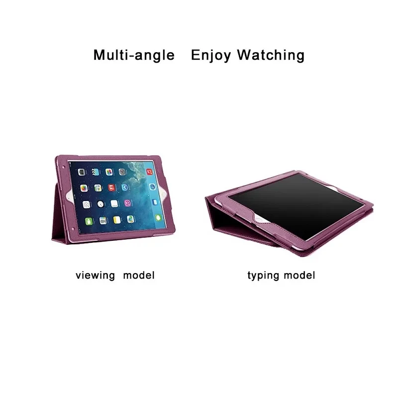 For iPad Mini 7 Case 2024 PU Leaher Two-fold Stand Tablet Cases Funda For iPad Mini 6 Case For iPad Mini A17 Pro Cover 8.3 inch