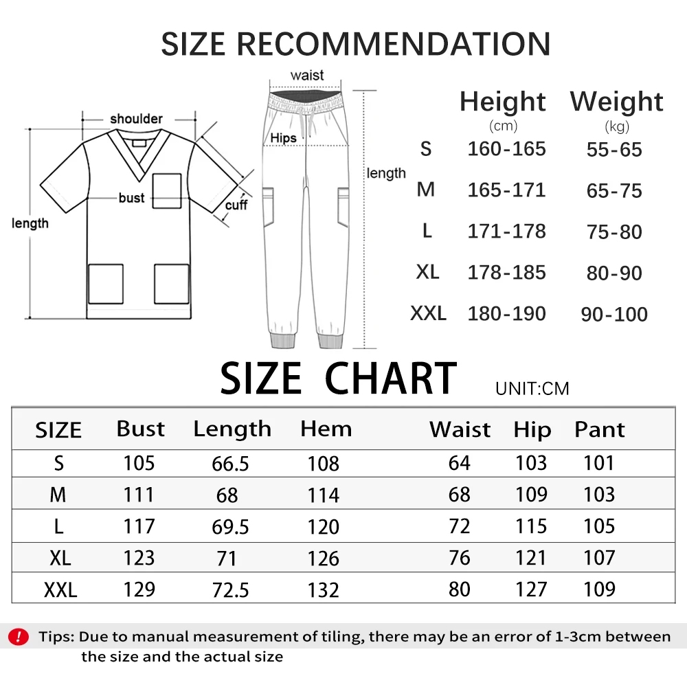 New Hospital Medical Scrub Suits Nurse Uniform Women Medical Clothing for Doctor Scrub Set Beauty Work Clothes Surgery Top Pants