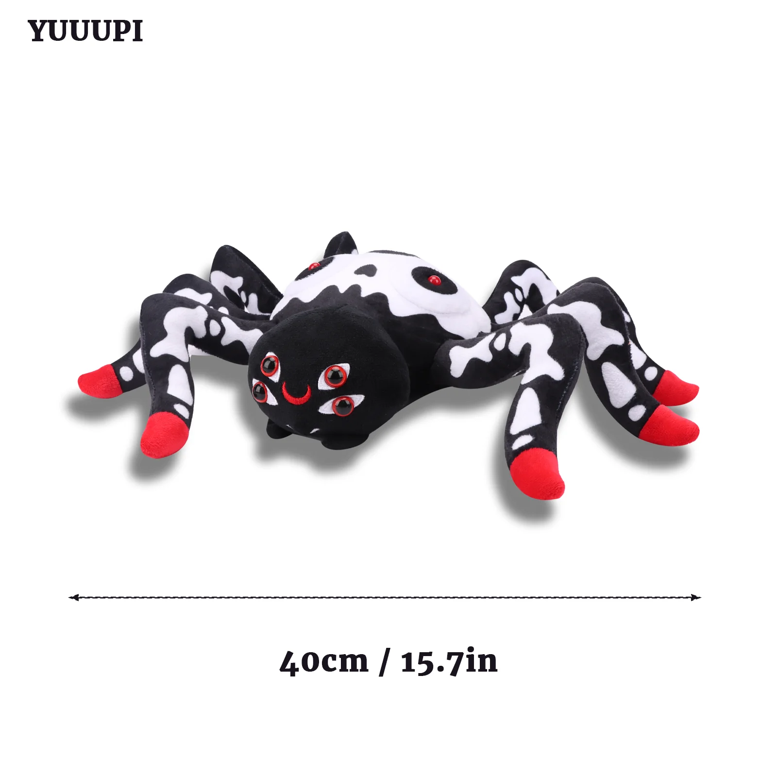 Halloween Gift Latrodectus Plush Spider Plush Toy Scary Skeleton Spider Soft Stuffed Animals Halloween Decor Plushies Kids Gifts