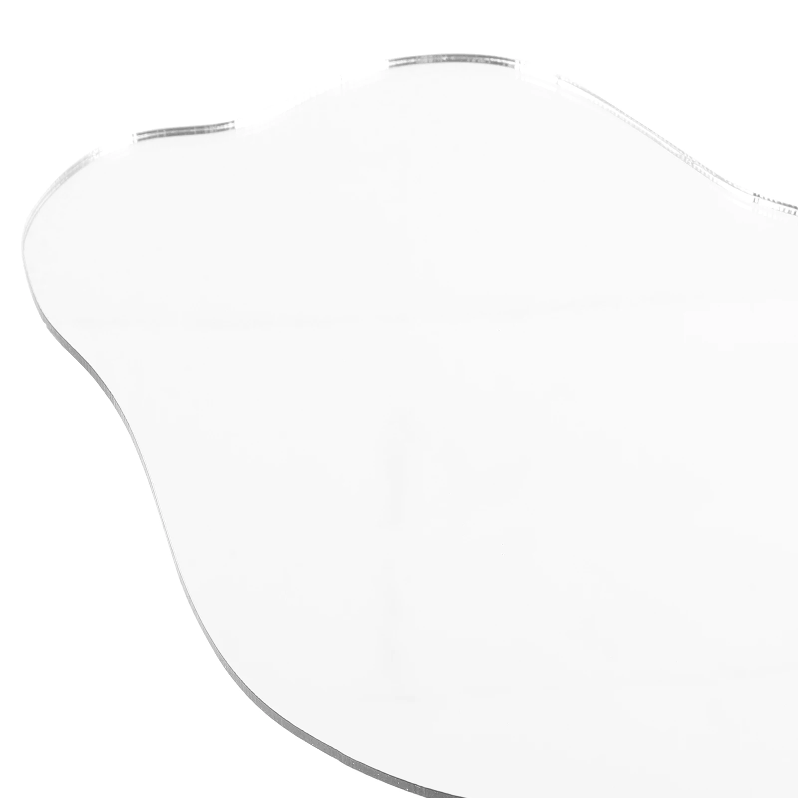 5 Stück unregelmäßige Acryl-Spiegelplatte, 2 mm, silberner Bogen, 10 x 20 cm, DIY-Make-up, dekorative Tischversorgung, langlebig, verblasst nicht, elegantes Design