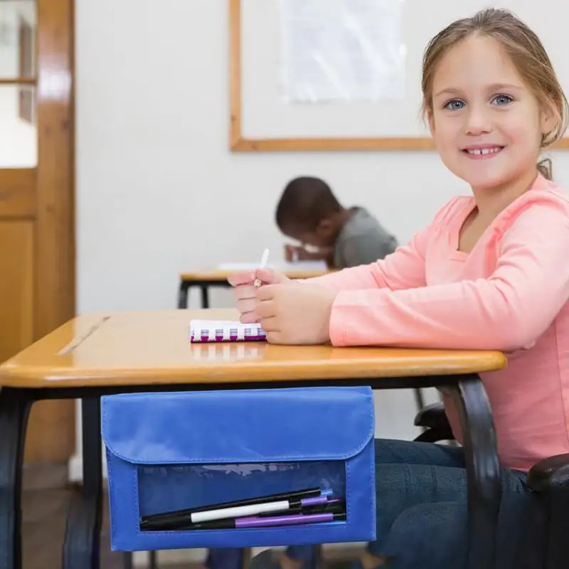 Desk Magnetic Pocket Classroom Calendar Pocket Chart Storage Pouch With Magnetic Back Magnetic File Holder For Teacher Classroom