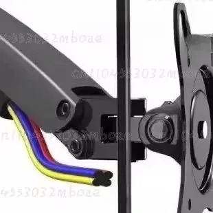 F150 Dual Arm Computer Monitor Wall Mount Rotating Telescopic Hanging Bracket for Screen Size 10