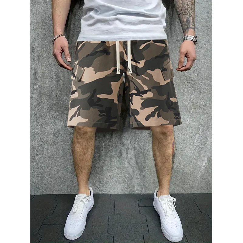 

Summer Shorts Men Urban 2025 Waterproof Cargo Drawstring Tactical Shorts Male Outdoor Breathable Pants Casual Shorts