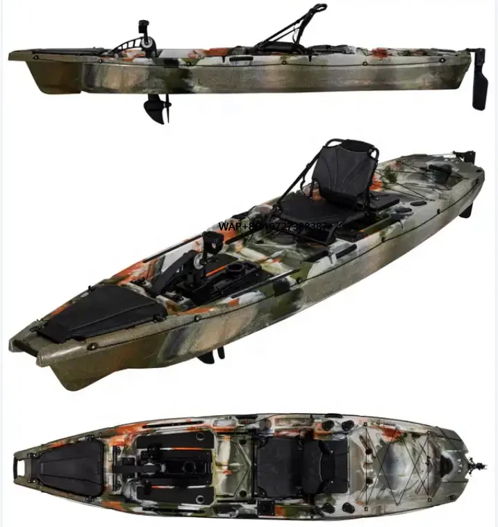 

2024 New Design 3.7M Mult Power Driven Fishing Kayak with Fin Pedal or Gear Pedal or Motor