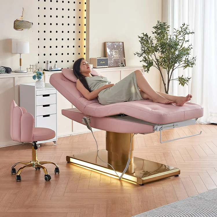 Custom 3 motors electric massage table Beauty Salon Spa Lash Beauty Facial Bed