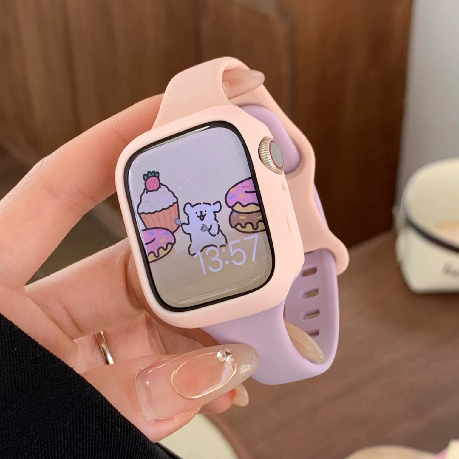 2023 nowy smukły silikonowy futerał + pasek do Apple Watch Band 49mm 45 44mm 41 40 38 42 Correa Band do zegarka seria Ultra 8 7 6 SE 5 4