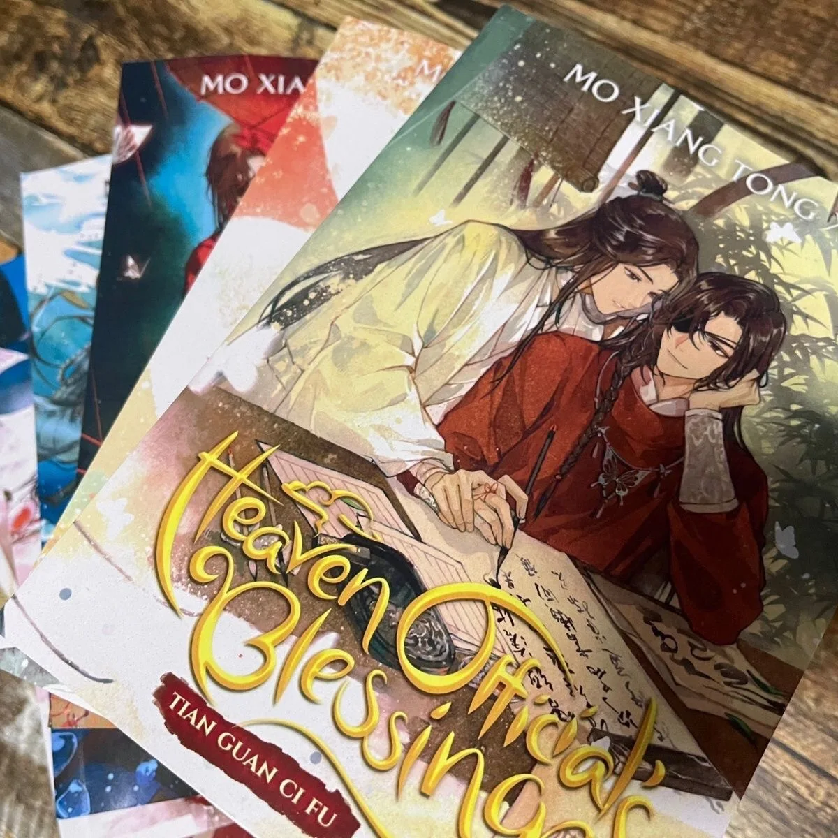 

Небесные официальные благословения/Tian Guan Ci Fu Vol.1-8 английская версия MXTX английский роман данмэй се Лянь/Хуа Чэн