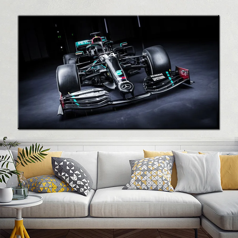 Canvas Art Poster Mercedes-AMG F1 W11 EQ Performance Decor Painting Living Room Wall Picture Print Bedroom Home Decoration