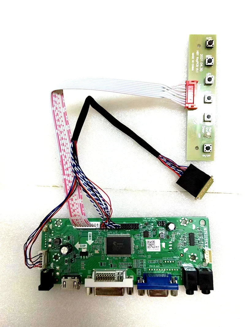 

Плата управления Yqwsyxl, комплект для монитора LTN140AT12 HDMI + DVI + VGA, жк-дисплей, светодиодный экран, драйвер платы управления