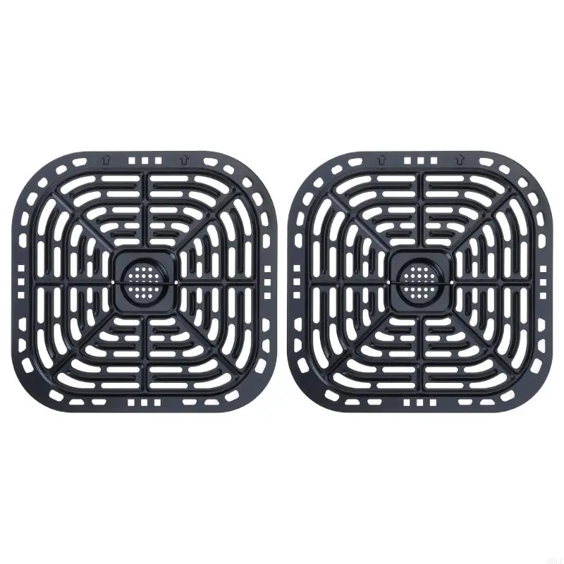 

MOLF Set of 2 Square Air Fryer Tray Metal Material for Instants 6QT Air Fryer