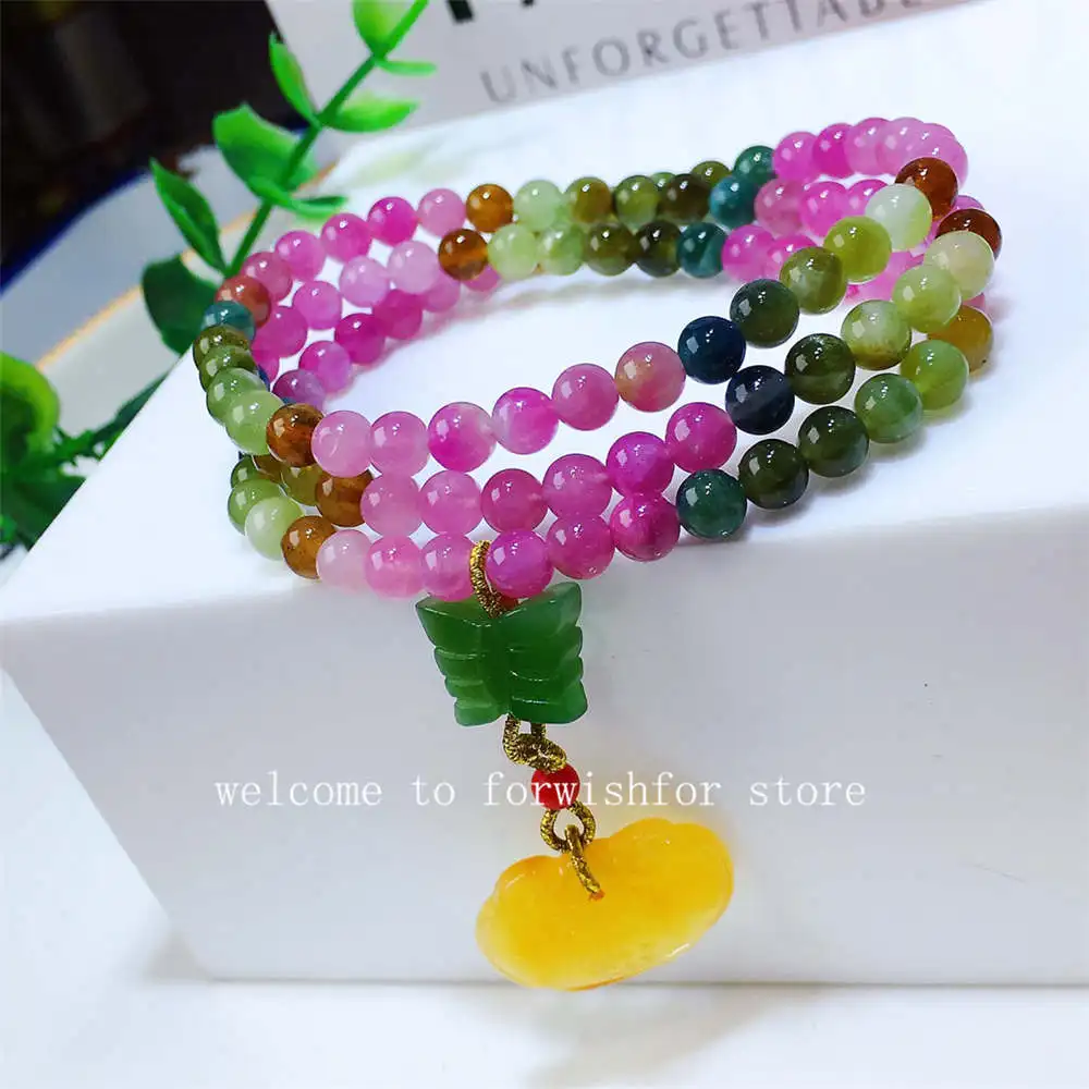 

Collection Of Authentic Natural Tourmaline Bracelets Reiki Energy Gem Stone Female Beaded Stretch Bracelets For Sale As Luxury