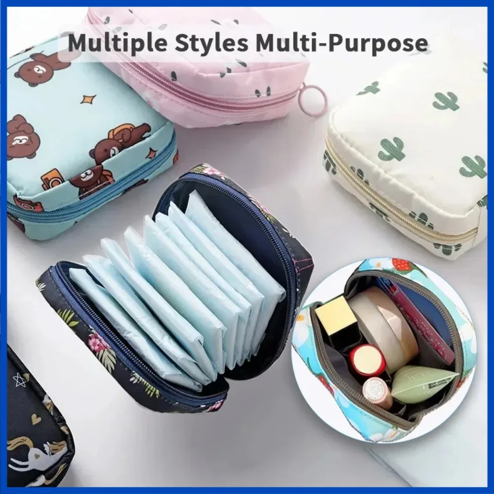 Storage Bag Pouch Sanitary Napkin Menstrual Tampon Period for Girls Mini Pouch Feminine Pads Bag Kit Zipper Sanitary Pads Holder