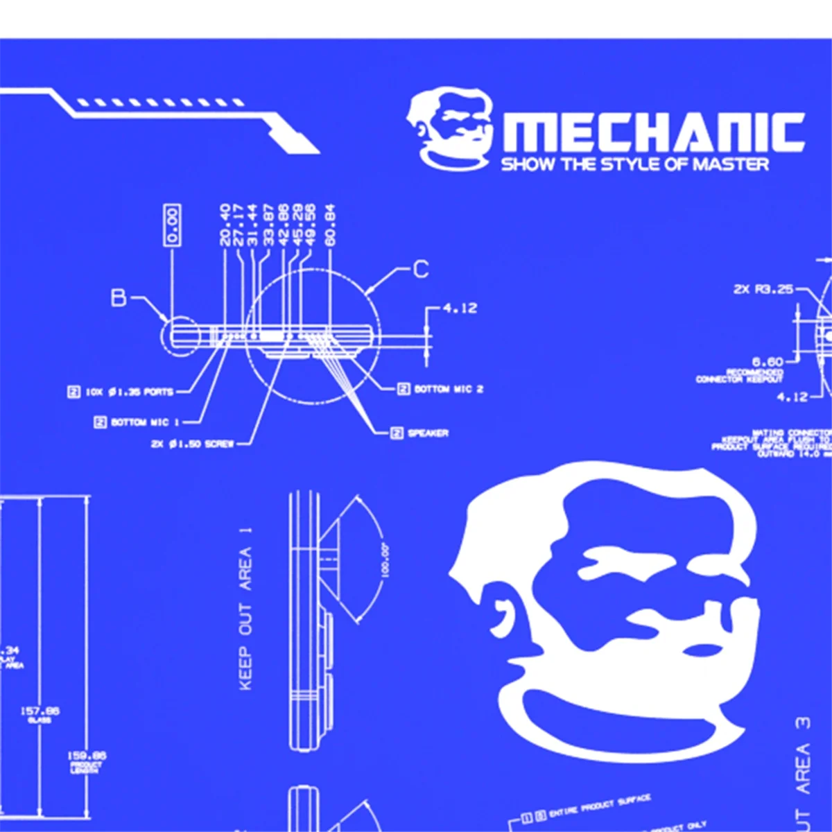 

AA25 Antistatic Heat Insulation Pad V79 for Phone Maintenance Motherboard IC Chips Soldering Repair Mat