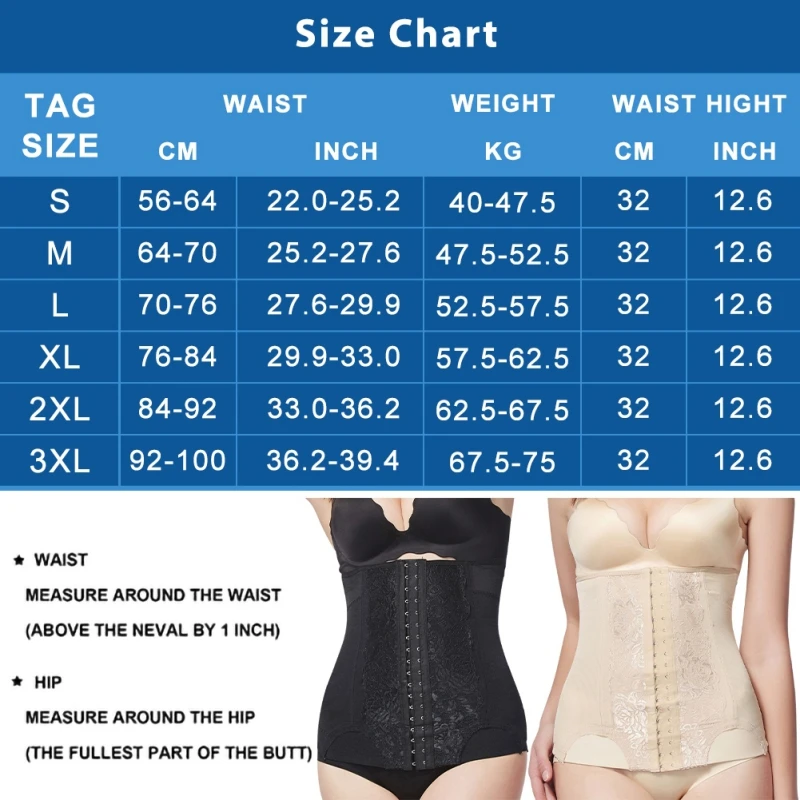 Women Waist Trainer Corsets And Bustiers TopsLace Shapewear Slimming Belt Shaper Modeling Strap Girdle