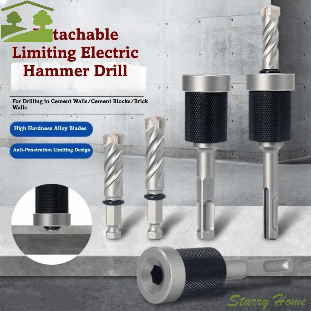 

Split-type Detachable Depth Stop Fast Hexagonal interface Concrete Drill Bit Sharp Anti-Vibration Masonry Drill Bit